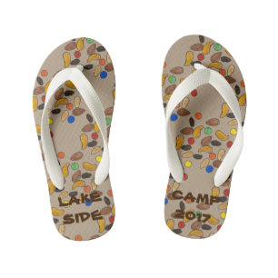 Camp Custom Trail Mix Camping Hiking Camper Kinder Teenslippers
