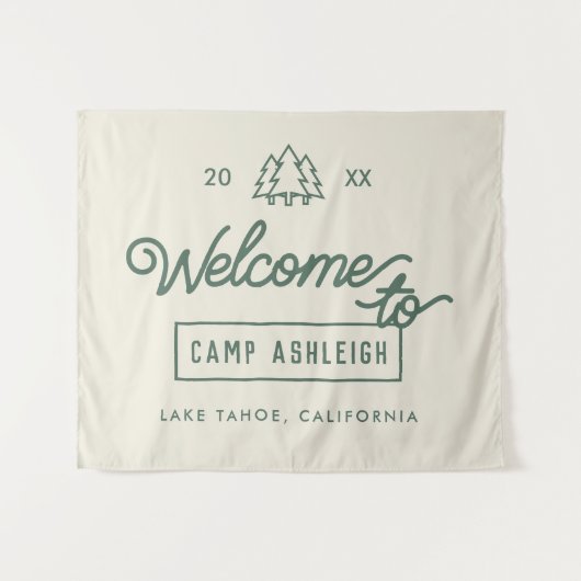 Camp d'aventure Bachelorette Tapisserie (Devant (Horizontal))
