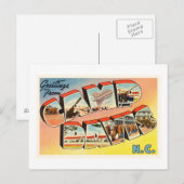 Camp Davis North Carolina NC Old  Briefkaart- Briefkaart (Voorkant / Achterkant)