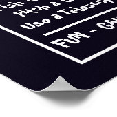 camp de chasse sortie Circulaire Modèle, affiche d (Coin)