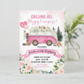 Camp de filles roses sortie Invitation d'anniversa (Debout devant)