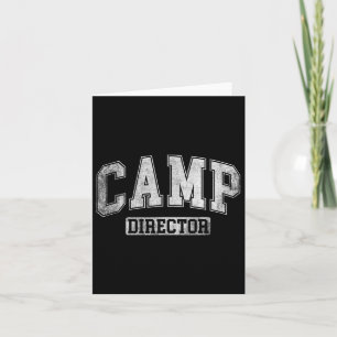 Camp Director Counselor Grappig Camping ontwerp vo Kaart