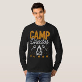 Camp Director  Funny Camping Campfire Mountain Cli T-shirt (Voorkant volledig)