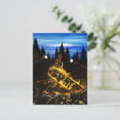 Camp Fire Briefkaart (Staand voorkant)