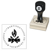 CAMP FIRE S MEER ROND RETOURADRES 	RUBBERSTEMPEL (Gestempeld)