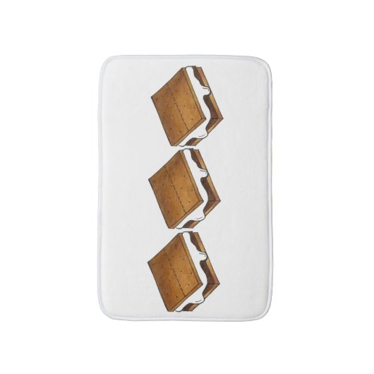 Camp Fire Smores, Marshmallow Badmat (Voorkant Verticaal)