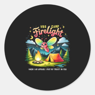 Camp Firelight VBS Camp Vuurwerk 2024 Vakantie Bib Ronde Sticker