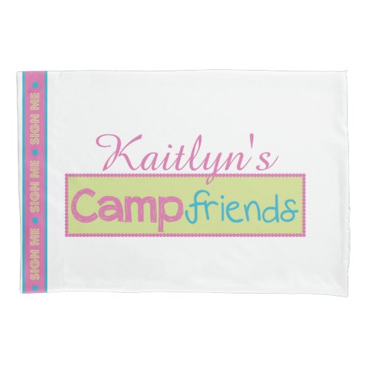Camp Friends Pillow Hoesje Kussensloop (Voorkant)