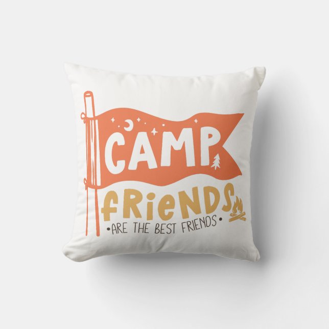 Camp Friends zijn de beste vrienden Kussen (Voorkant)