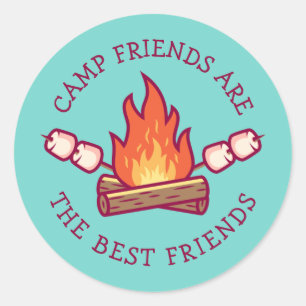 Camp Friends zijn de beste vrienden Ronde Sticker