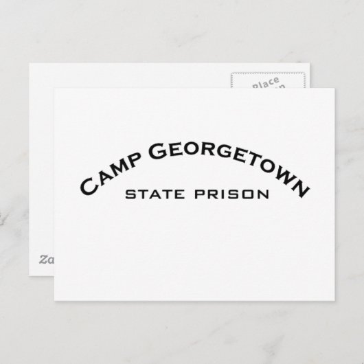 Camp Georgetown State Prison Logo Cartes de poste (Devant / Derrière)