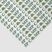 CAMP Green Tent Summer Camper Gift Tissue Tissuepapier (Detail)