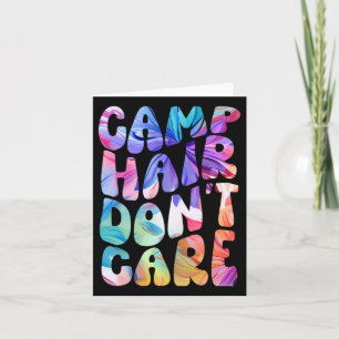 Camp Hair Don't Care Summer Camping Shirt voor Mei Kaart