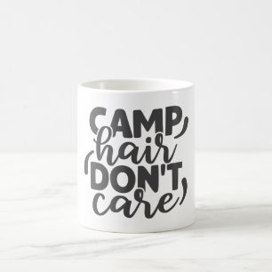 Camp Hair houdt niet van grappige Camping Quote Hu Koffiemok