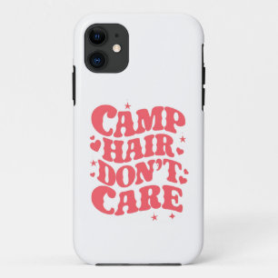 Camp Hair Maakt Zomer Camping Meisjes Groovy niet iPhone 11 Hoesje