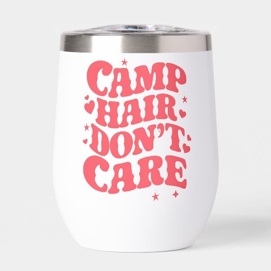 Camp Hair Ne vous souciez pas Camping d'été Filles (Avant)