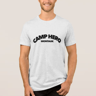 Camp Hero Montauk State Park Vintage Het Einde Tri-Blend Shirt