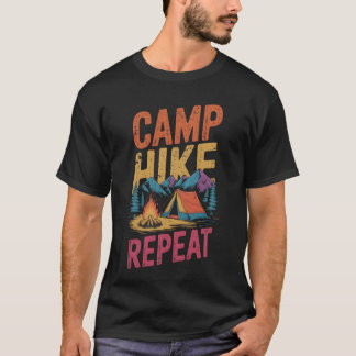 Camp Hike Climber Camping Mountain Camper Hiker vi T-shirt