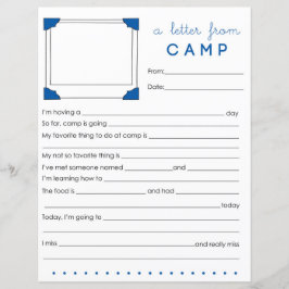Camp Letter Camp Stationery invullen