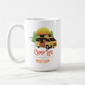  Camp Life Best Life Camper Koffiemok (Links)