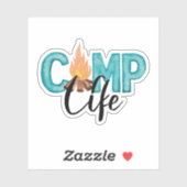 Camp Life Vinyl Sticker (Vel)