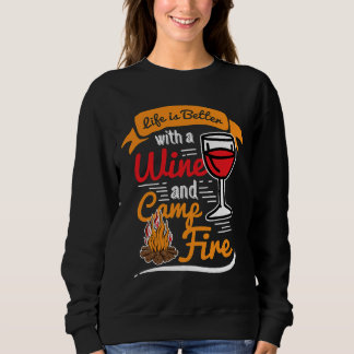 Camp Life Wine Campfire OutdoorCamp Trui