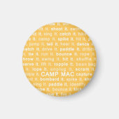 Camp Mac Magnet (geel doen) Magneet (Voorkant)