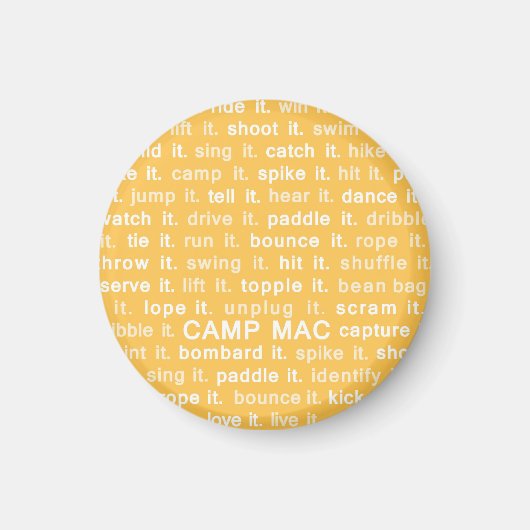 Camp Mac Magnet (Jaune Do It) (Devant)