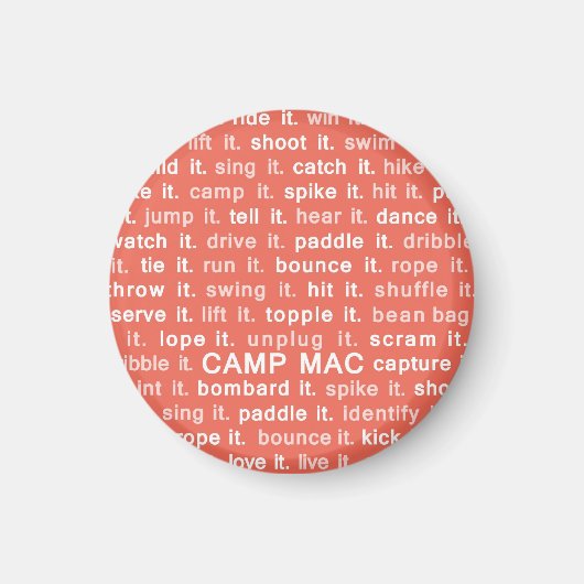 Camp Mac Magnet (Red Do It) (Devant)