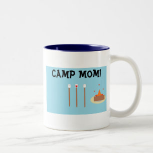 Camp mama. tweekleurige koffiemok