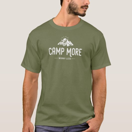 Camp meer ongerustheid minder t-shirt (Voorkant)