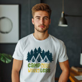 Camp meer ongerustheid minder t-shirt