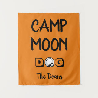 Camp Moon-hondenvlag Wandkleed