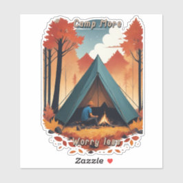 Camp more, Angst Minder Sticker