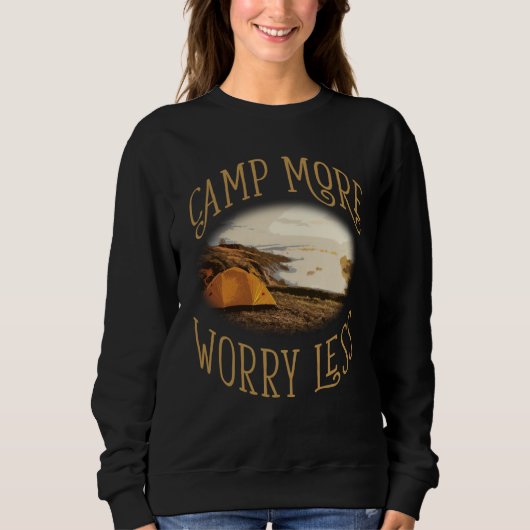 Camp More Inspirational Amusing Camping Quote Trui (Voorkant)