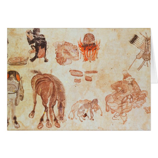 Camp nomade mongol, XVème siècle (Devant horizontal)