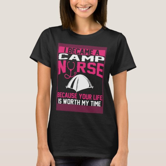 Camp Nurse Apparel  Unique Nurses T-shirt (Voorkant)
