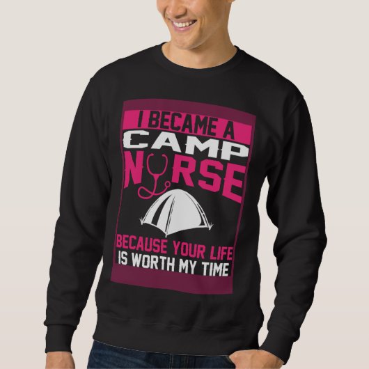 Camp Nurse Apparel Unique Nurses Trui (Voorkant)