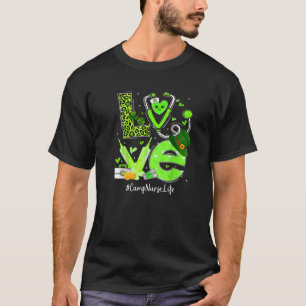 Camp Nurse Nurse Life Love Heart Stethoscoop RN Nu T-shirt