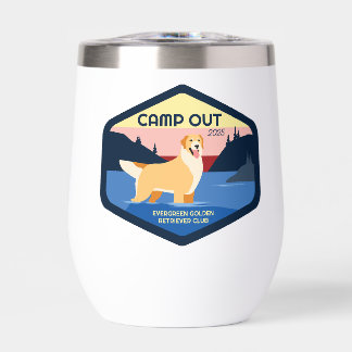 Camp Out 2025 Golden Wine Tumbler