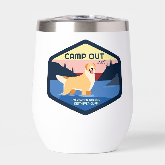 Camp Out 2025 Golden Wine Tumbler (Avant)