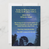 Camp Out Starry Night Party Invitation (Dos)