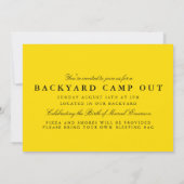Camp Out Sunset Scene Kaart (Achterkant)