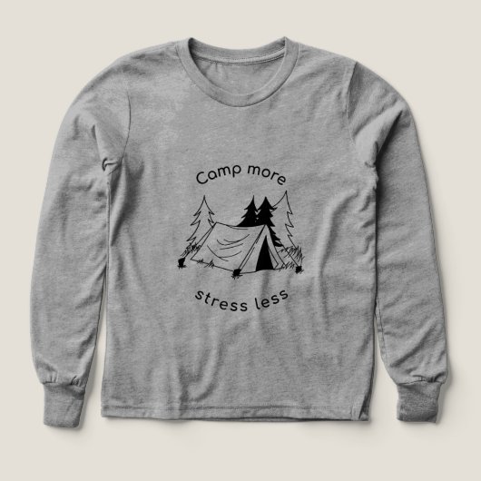 Camp plus stress moins les chemises à manches long (Motif recto)