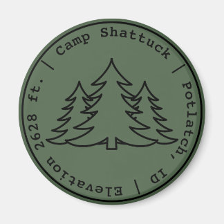 Camp Shattuck - Stamp Logo - Magneet