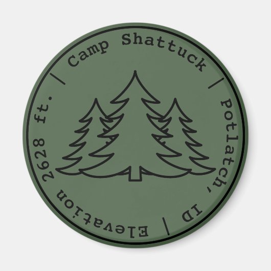Camp Shattuck - Stamp Logo - Magneet (Voorkant)