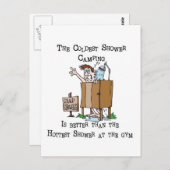 Camp Shower Briefkaart (Voorkant / Achterkant)