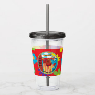 Camp Site Groovy Flower Beer Kinder Tumbler Acryl Drinkbeker