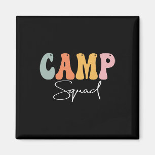 Camp Squad Retro Groovy , Happy First Day of Magneet
