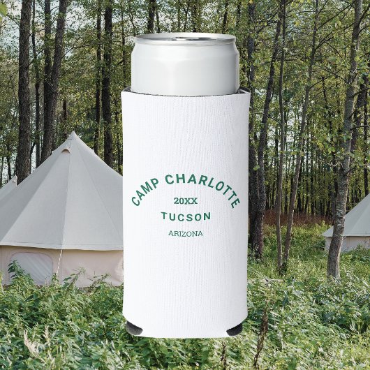 Camp thema Bachelorette Forest Green Crest